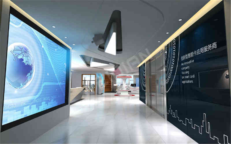 華大集成企業廣州展廳設計公司 華大集成企業廣州展廳設計公司