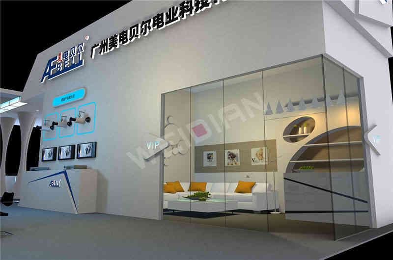 美電貝爾深圳安防展深圳展臺設(shè)計搭建
