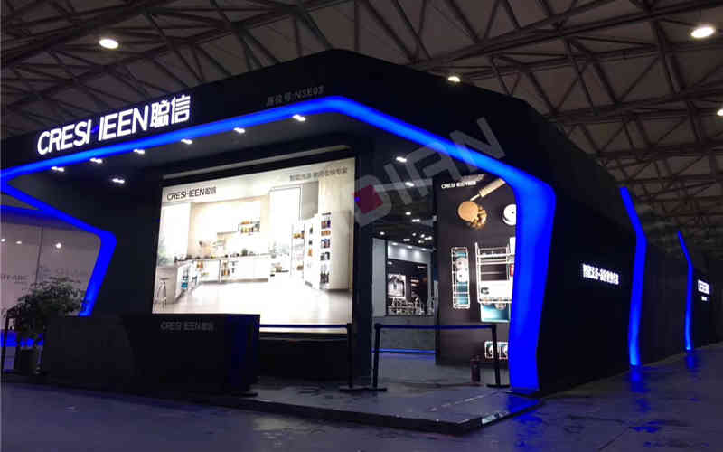 廣州展臺(tái)裝修公司設(shè)計(jì)聰信智能上海國(guó)際綠色廚房衛(wèi)浴展覽會(huì)廣州展臺(tái)裝修設(shè)計(jì)