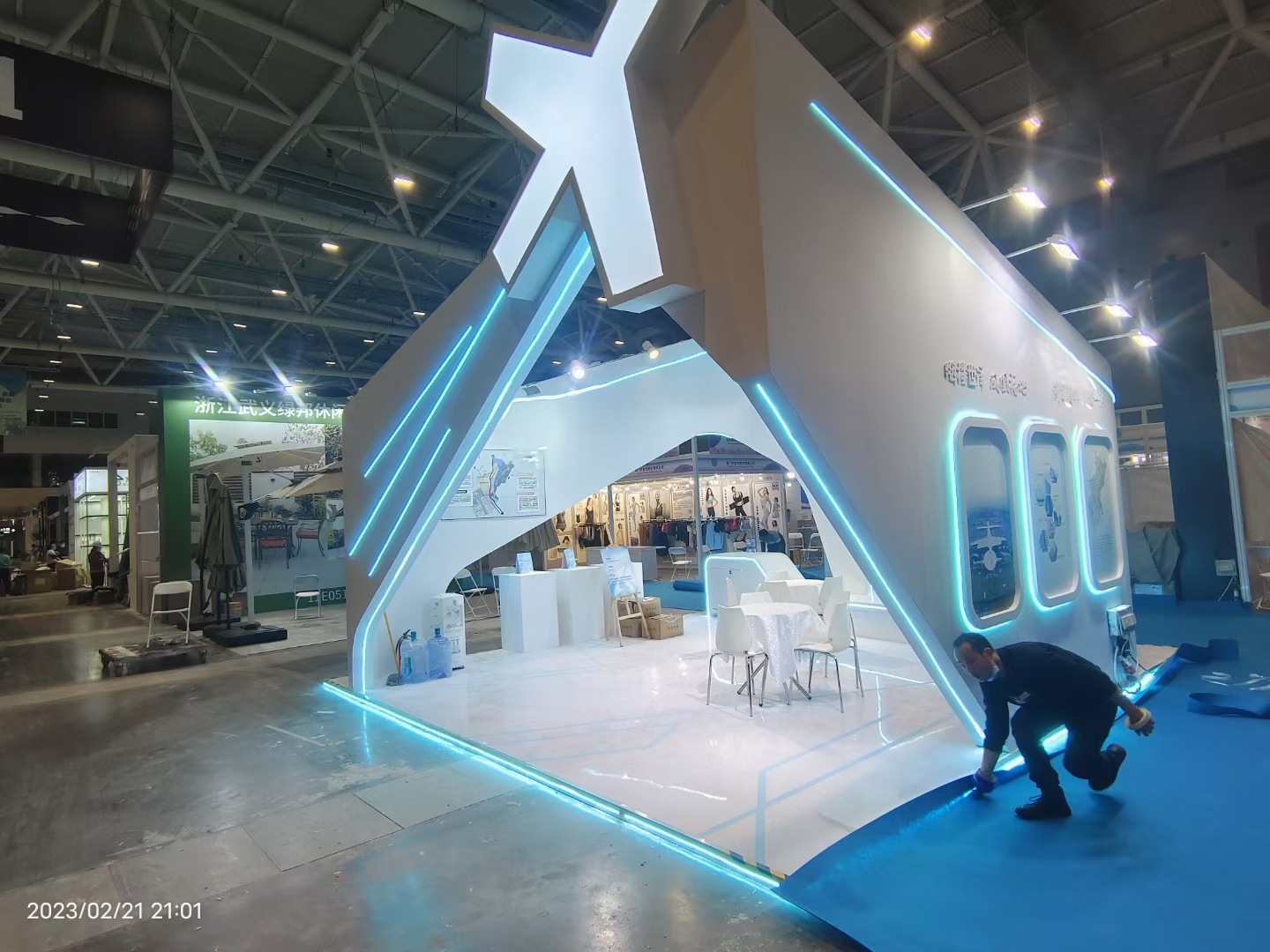 廣州展會搭建設計深圳跨境電商展，福永街道展臺