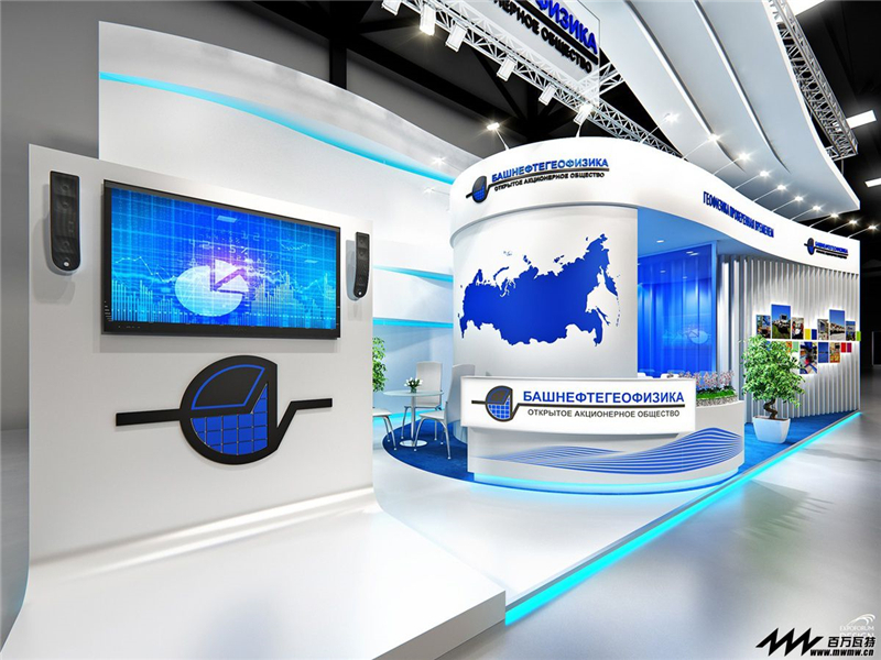 烽火科技參展廣州會展中心展覽設(shè)計展臺搭建2